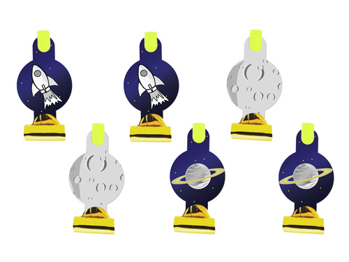 Űrtrombita sípok - 6 db