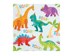 Dino születésnapi szalvéta - 33 cm - 20 db.
