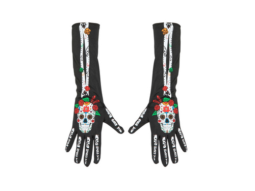 Día de los Muertos kesztyű 40 cm