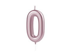 Rózsaarany számgyertya - 0 - nulla