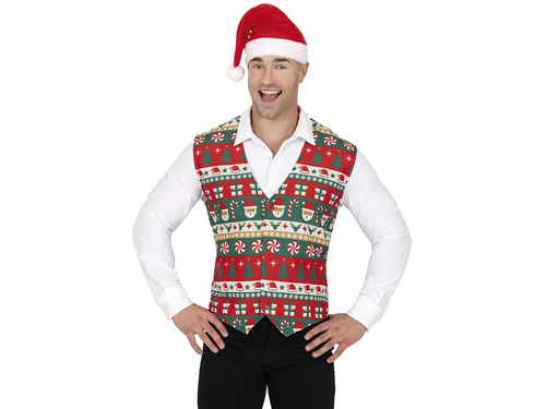 Karácsonyi mellény egy férfi számára