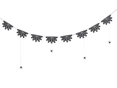 Halloween füzér Pókok - 2 m - 1 db.