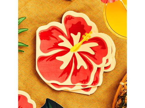 Trópusi virágok szalvéták - 16,5 cm - 16 db.