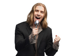 Ezüst mikrofon - 1 db.