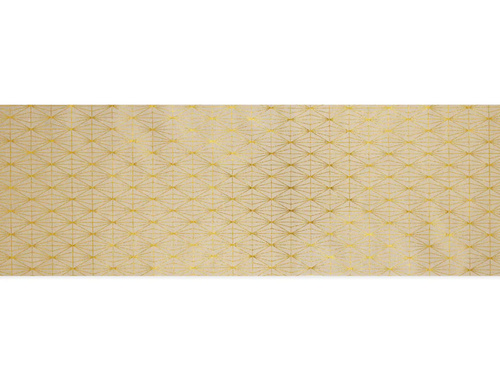 Asztali futó dekoráció Arany rombuszok - bézs - 28 cm x 275 cm - 1 db.