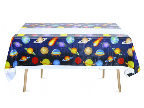 Kozmosz születésnapi terítő - 108 x 180 cm - 1 db.