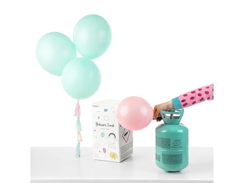 Önfelfúvó készlet 30 héliumos lufihoz - palack