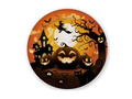 Halloween papírtányér Tök - 23 cm - 6 db.