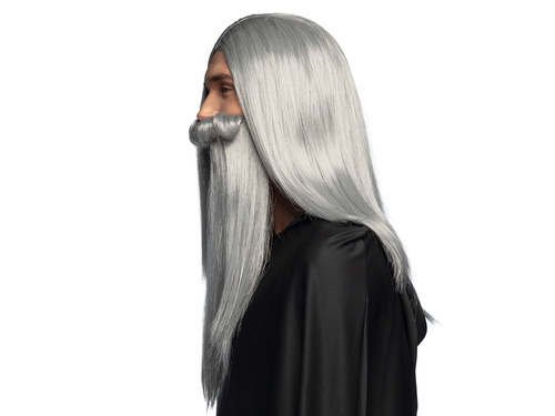 Varázsló parókája és szakálla egy férfinak