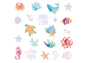 Óceán mosható tetoválás - 21 db.