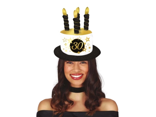 Kalapos gyertyák 30. születésnapra - 1 db.