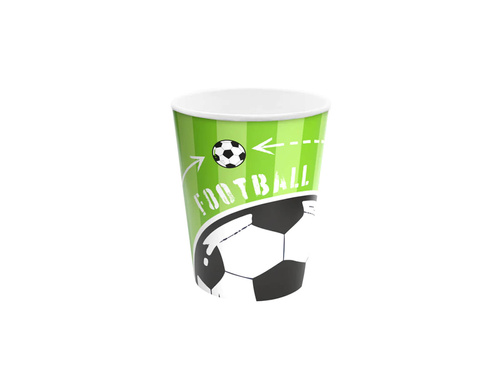 Papírpoharak Football - 220 ml - 6 db.