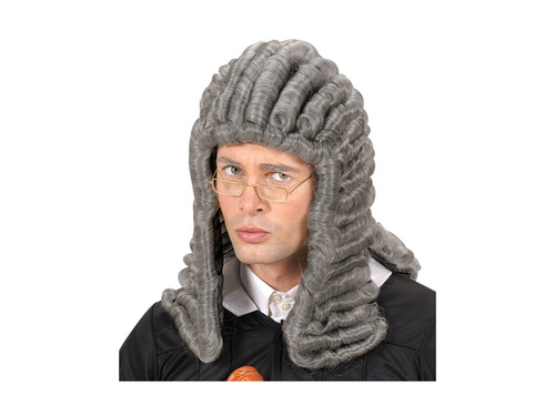 A bíró szürke parókája