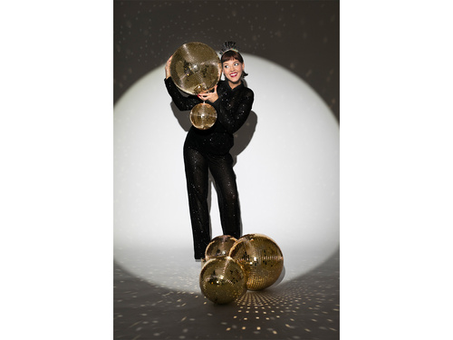 Arany tükör diszkógömb - 20 cm - 1 db.