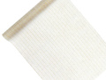 Fehér organza arany csíkokkal - 48 cm x 9 m.