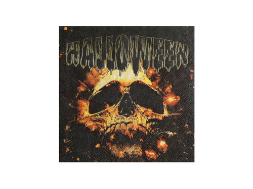 Halloween koponyás szalvéta - 33 cm - 10 db.