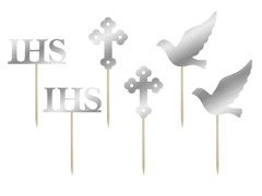 Muffin dekorációk 1. szentáldozás - 6 db.