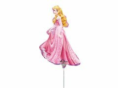 Csipkerózsika fólia léggömb - 37 cm