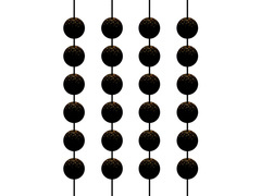 Csillogó lógó dekoráció - 4 db.