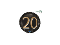 Sparkling 20 - 14" kerek fólialufi - 1 db.