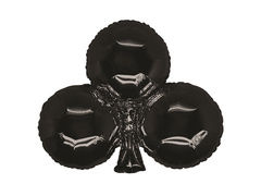 Trefl kártya fólia lufi fekete - 75x62 cm - 1 db.