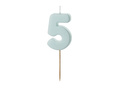 Ötös számú kék gyertya - 5 - 1 db.