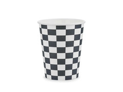 Checkerboard Cars papírpoharak - 220 ml - 6 db.