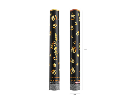 40. születésnapi lövőcső - 40 cm - 1 db.