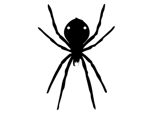 Halloween papírpók 13-15 cm - 1 db.