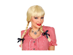 Szőke bivaly paróka copfokkal