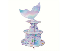 Sellő cupcake flitteres állvány - 1 db.