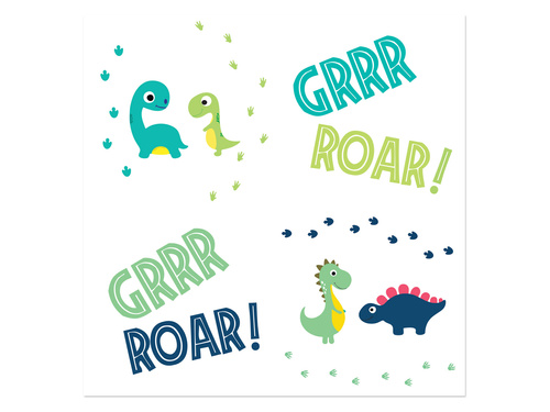 Boldog dinoszauruszok születésnapi szalvéták - 33 cm - 20 db.