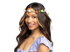 Fejpánt virágokkal - 1 db.