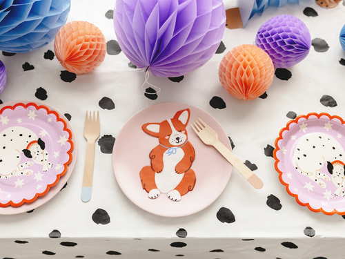 Dalmát születésnapi papírtányér - 18 cm - 6 db.