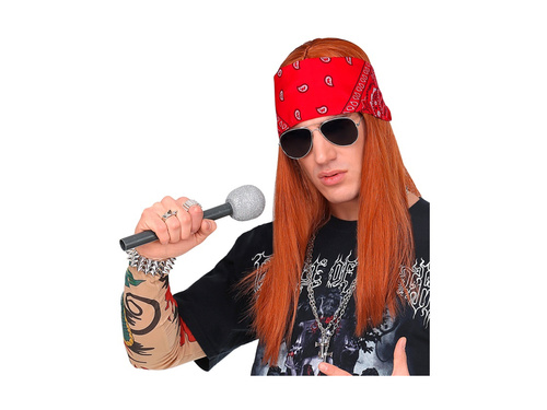 Axel paróka kendővel és szemüveggel