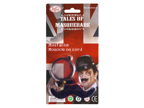 Binokulár készlet bajusszal - 2 elemmel.