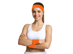 Disco 80-as évek neon narancssárga karszalagok - 3 db.