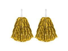 Fémszínű arany pomponok - 2 db.