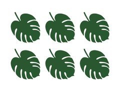 Aloha asztali névjegykártyák - 14,5 x 11 cm - 6 db.