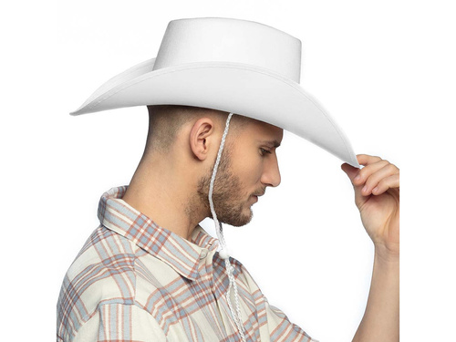 Fehér cowboy kalap - 1 db.