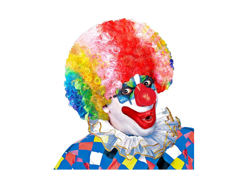 Többszínű göndör afro haj paróka