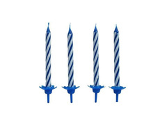 Születésnapi gyertyák - kék - 24 db.