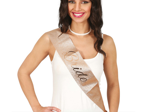 Menyasszonyi arany csillogó szíj - 1 db.