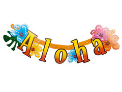 Hawaii Aloha banner - 83 cm - 1 db.