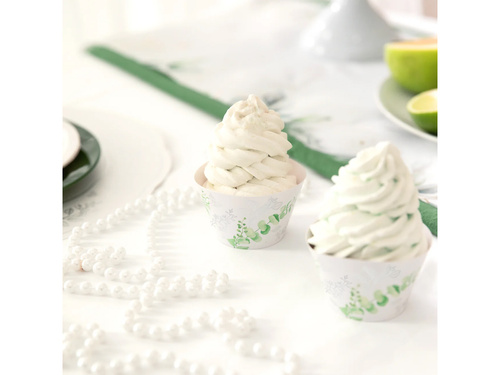 Cupcake formák eukaliptusszal - 6 db.