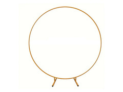 Arany kerek lufi állvány - 200 cm - 1 db.