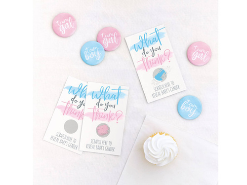 Nemek felfedése kitűző Fiú vagy lány - 10 db.