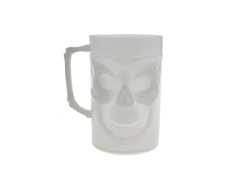 Fluoreszkáló kehely koponyával - 1 db.