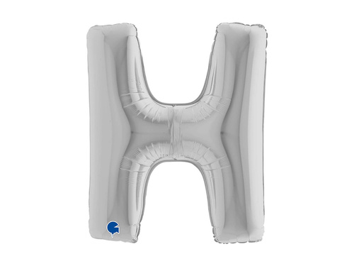 H betűs fólialufi ezüst - 40" - 1 db.