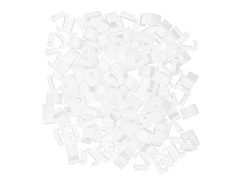 Fehér léggömbzáró klipszek - 100 db.